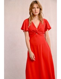 Tie-bust maxi dress