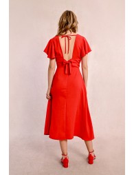 Robe longue à buste noué