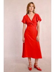 Robe longue à buste noué