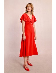 Robe longue à buste noué