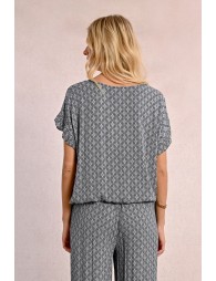 Top oversize imprimé