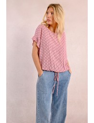 Top oversize imprimé