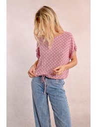 Top oversize imprimé