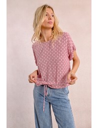 Top oversize imprimé