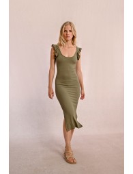 Long ribbed dress