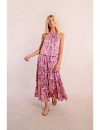 Long dress with ruffles