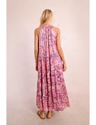 Long dress with ruffles