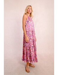 Long dress with ruffles