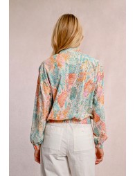 Short printed bomber jacket