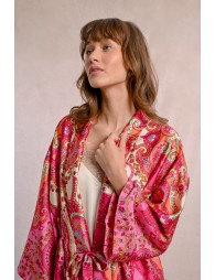 Kimono de manga larga con estampado