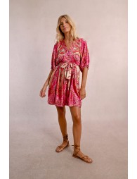 Robe courte à imprimé