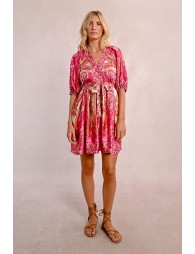 Robe courte à imprimé