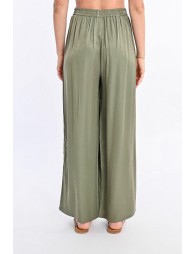 High-waisted fluid pants