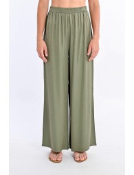 High-waisted fluid pants