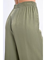 High-waisted fluid pants