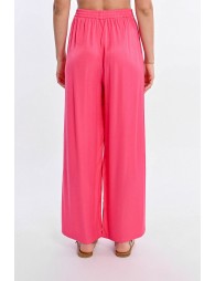 High-waisted fluid pants