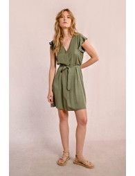 Short dress, tieable at the waist