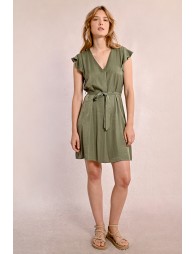 Robe courte et nouable à la taille