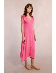 Robe mi-longue fluide