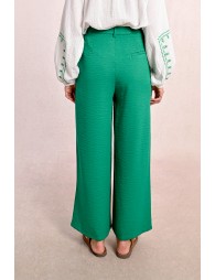 Pantalon tailleur fluide et droit