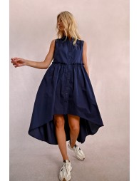 Asymmetrical shirt dress