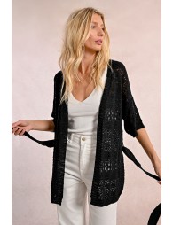 Tieable knit vest