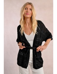 Tieable knit vest