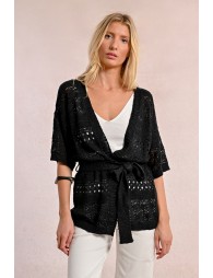 Tieable knit vest