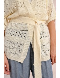 Tieable knit vest