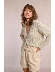 Cardigan en maille, col V