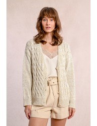 Cardigan en maille, col V