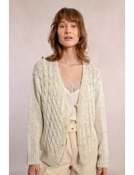 Cardigan en maille, col V