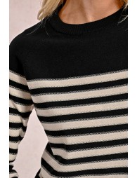 Long-sleeved knit sweater, sailor top