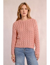 Cable knit sweater, long sleeves