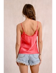 Satin effect camisole