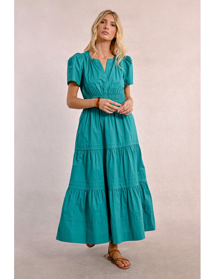 Long poplin dress