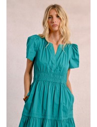 Long poplin dress