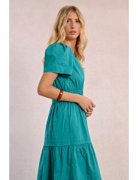 Long poplin dress