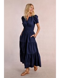 Long poplin dress