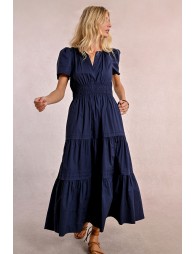 Long poplin dress