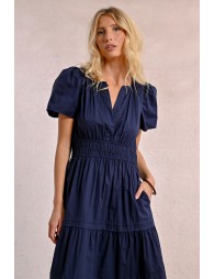 Long poplin dress