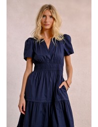 Long poplin dress