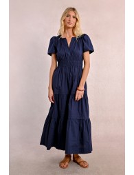 Long poplin dress