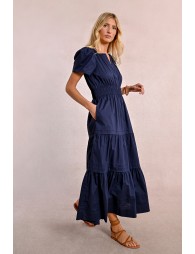 Long poplin dress