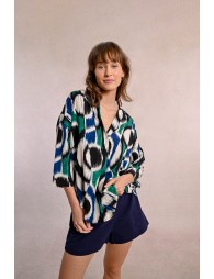 Blouse oversize imprimée