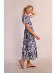 Robe longue à imprimé