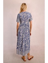 Robe longue à imprimé