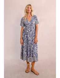 Robe longue à imprimé