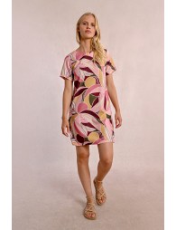 Straight printed t-shirt dress