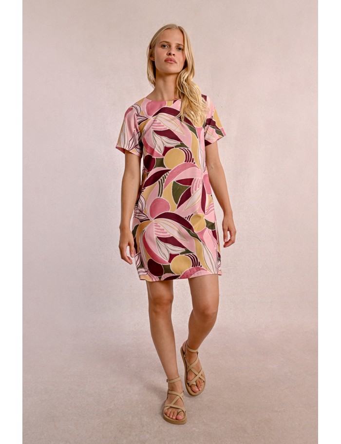 Straight printed t-shirt dress